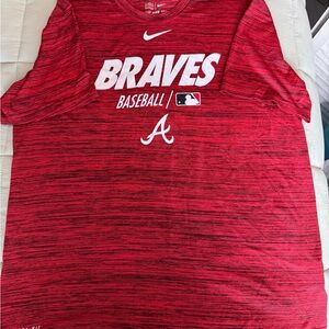 Nike Red and Black Dri-FIT Tee